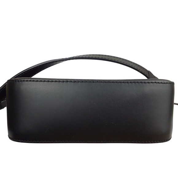 NWOT Italian Black Leather Bag - Picture 8 of 16